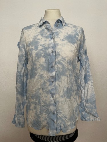 Light blue sky clouds tie - blue,